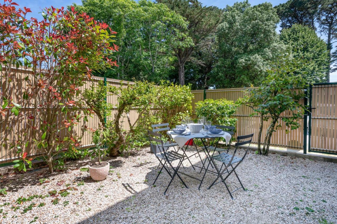 Rez-de-jardin cosy pour 3 personnes face a la plage de la Noeveillard Pornic Extérieur photo
