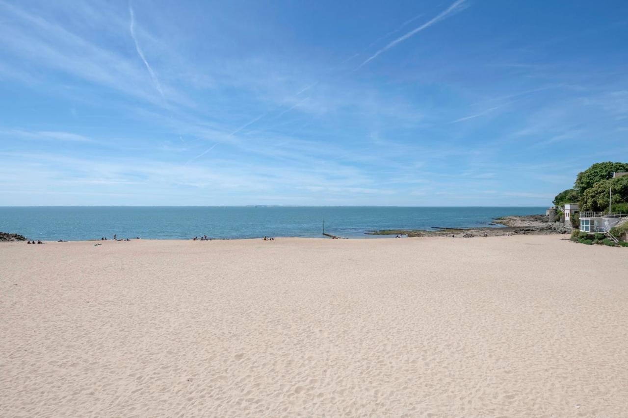 Rez-de-jardin cosy pour 3 personnes face a la plage de la Noeveillard Pornic Extérieur photo