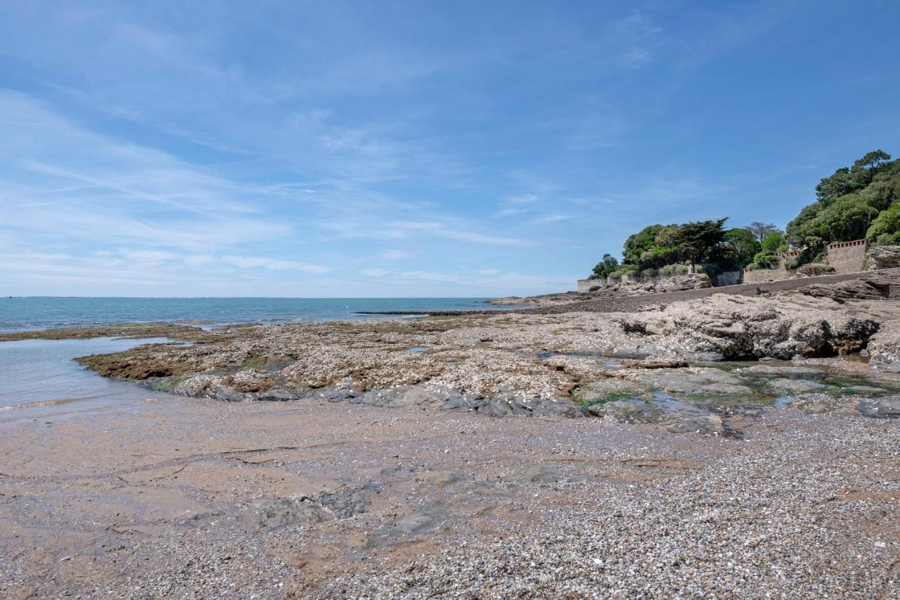 Rez-de-jardin cosy pour 3 personnes face a la plage de la Noeveillard Pornic Extérieur photo